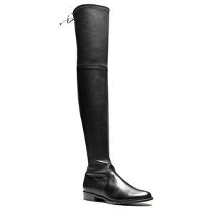 Stuart Weitzman Black Napa Lowland Boots
